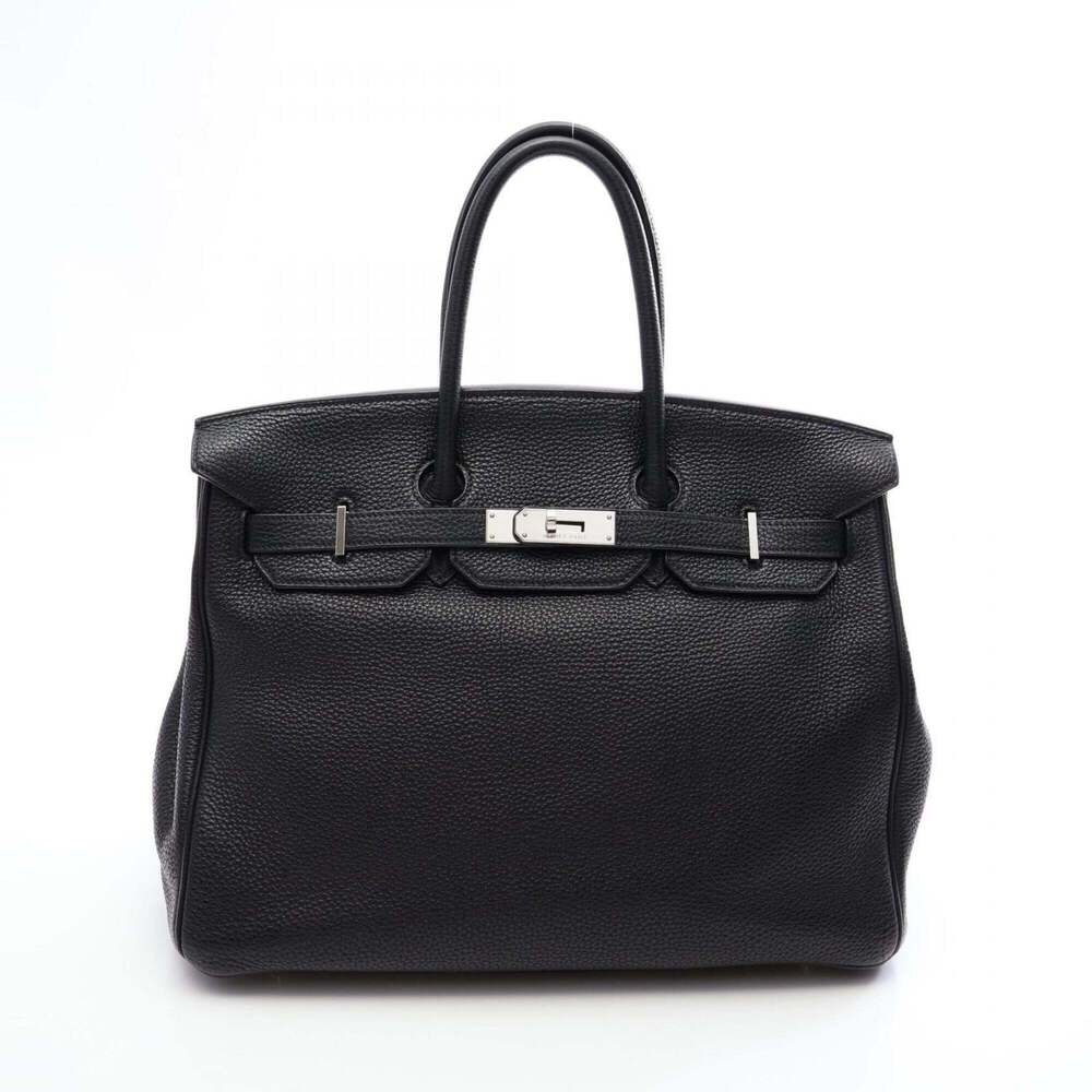 Hermes Birkin 35 Handbag, Togo Leather, Women's, Black